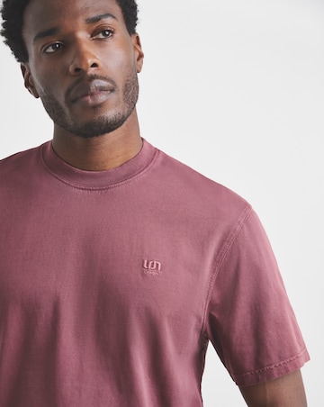 Union Garment Dyed Relaxed Fit T-Shirt-Chocolate