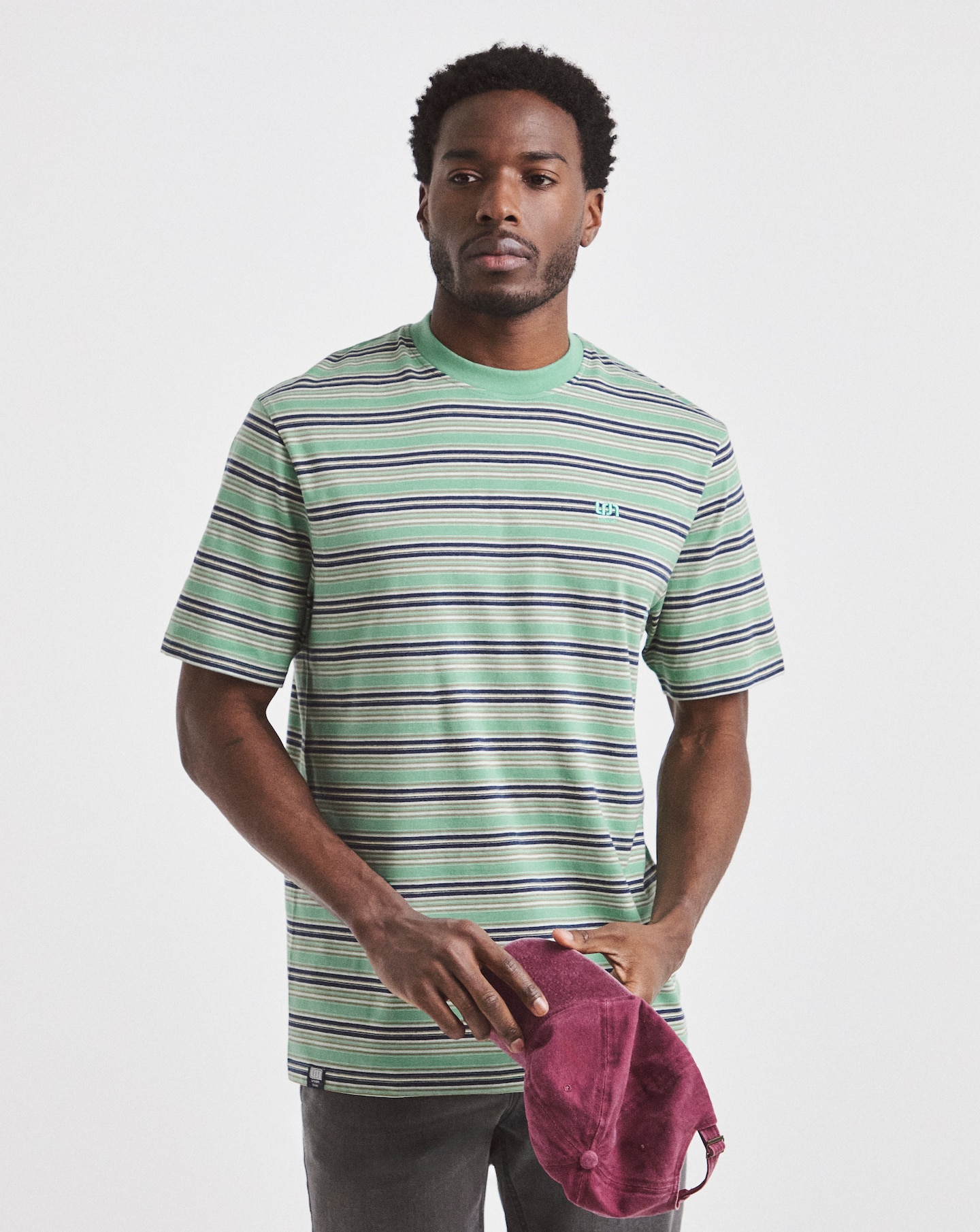 New In - Union Marl Yarn Dye Stripe T-Shirt