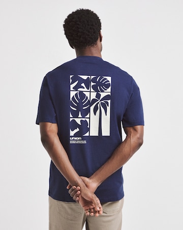 Union Graphic T-Shirt Long- Navy