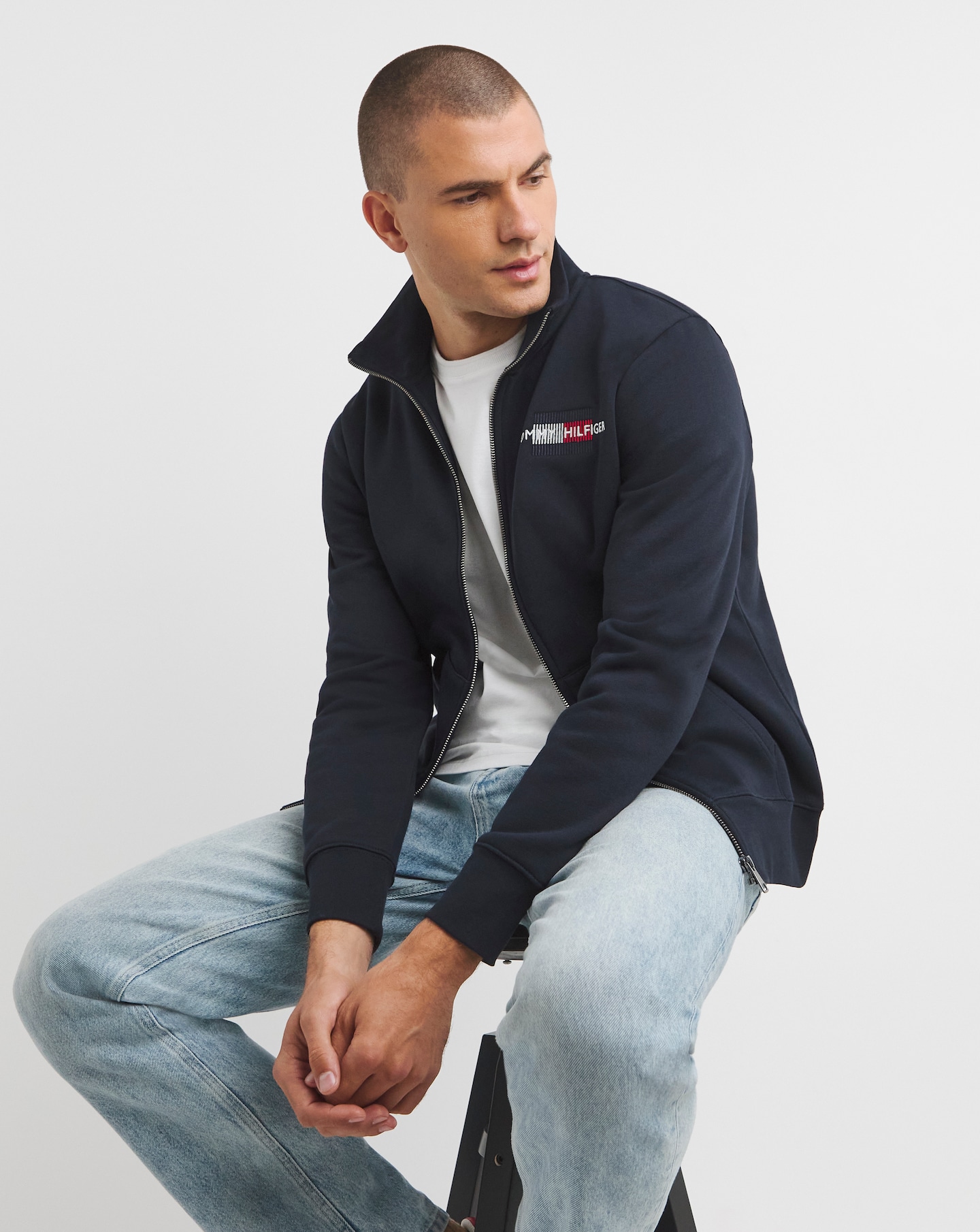 Tommy Hilfiger Flag Full Zip Sweatshirt