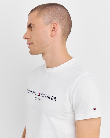 Tommy Hilfiger Short Sleeve Classic Logo White T-Shirt