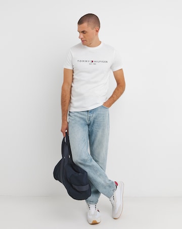 Tommy Hilfiger Short Sleeve Classic Logo White T-Shirt