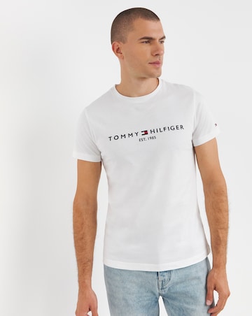 Tommy Hilfiger Short Sleeve Classic Logo White T-Shirt