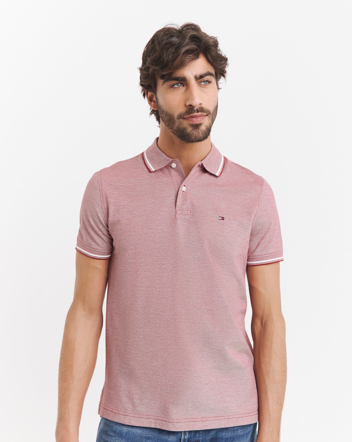 Tommy Hilfiger Oxford Two Tone Polo