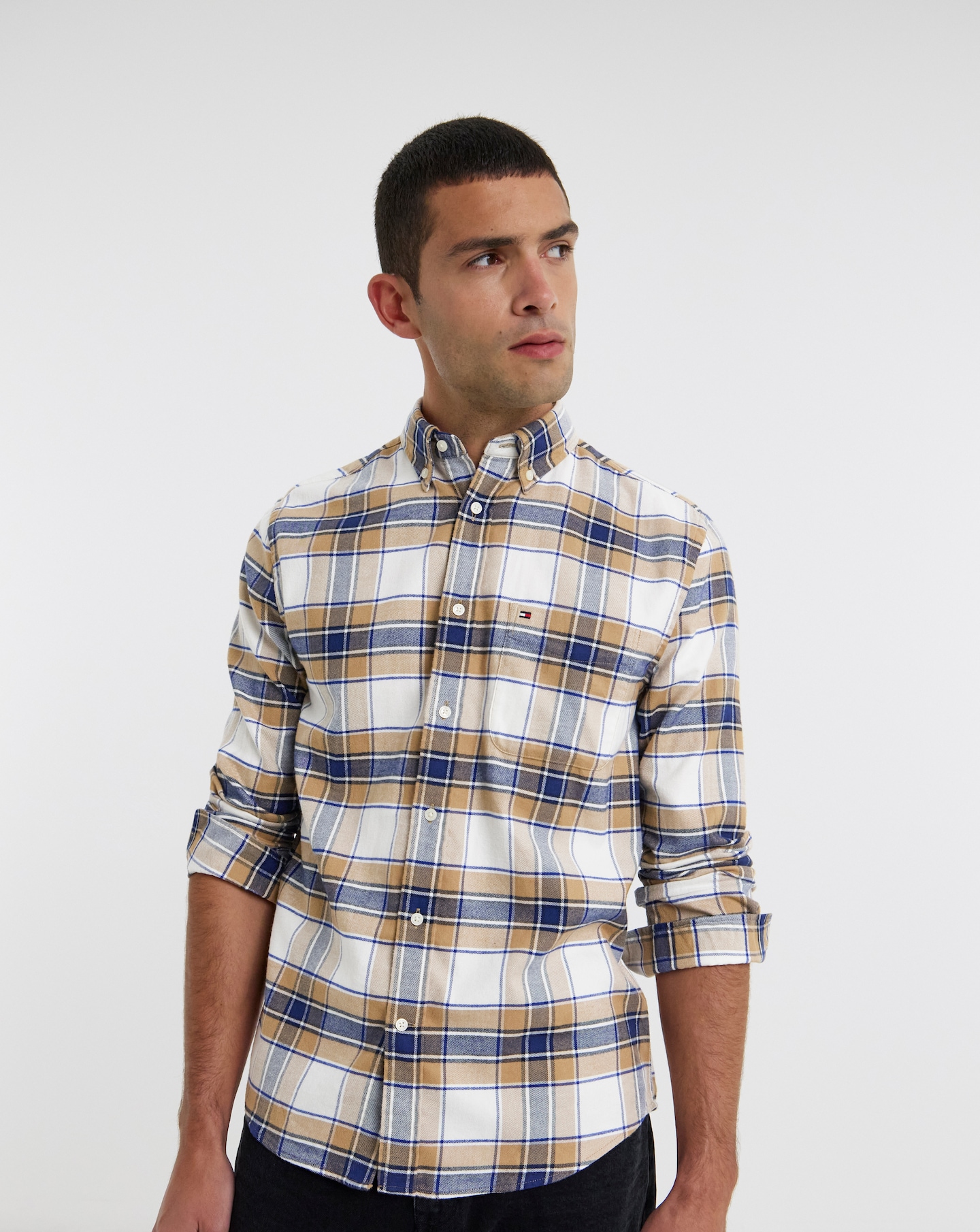 Tommy Hilfiger Tartan Shirt - Beige