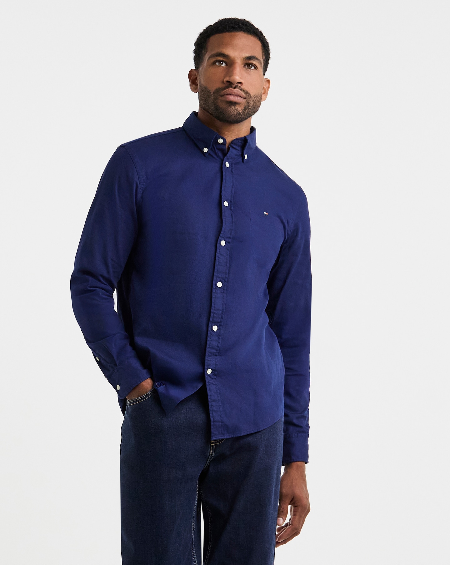 Tommy Hilfiger Dobby Shirt - Navy