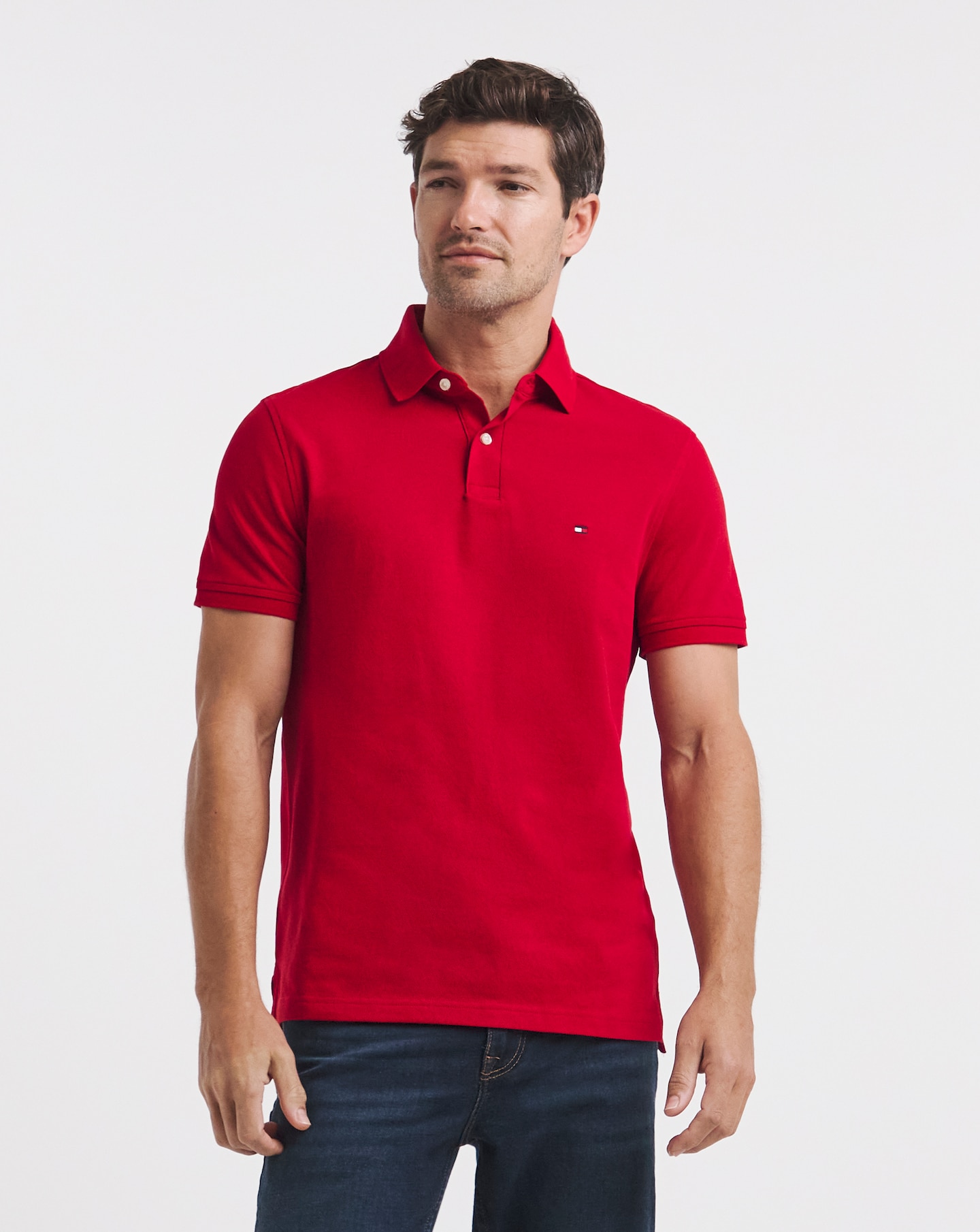 New In - Tommy Hilfiger Regular Polo - Red
