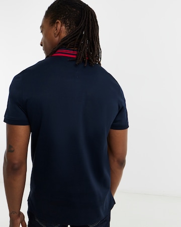 Tommy Hilfiger Mercerised Jacquard Polo - Navy