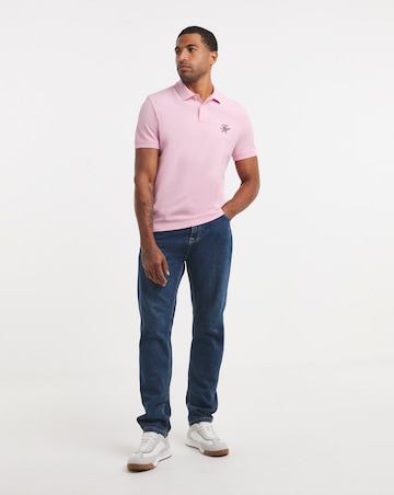 Tommy Hilfiger Short Sleeve Script Polo - Pink
