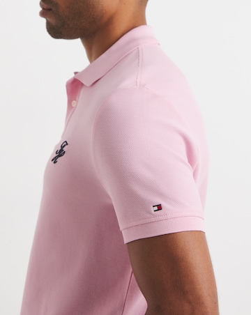 Tommy Hilfiger Short Sleeve Script Polo - Pink