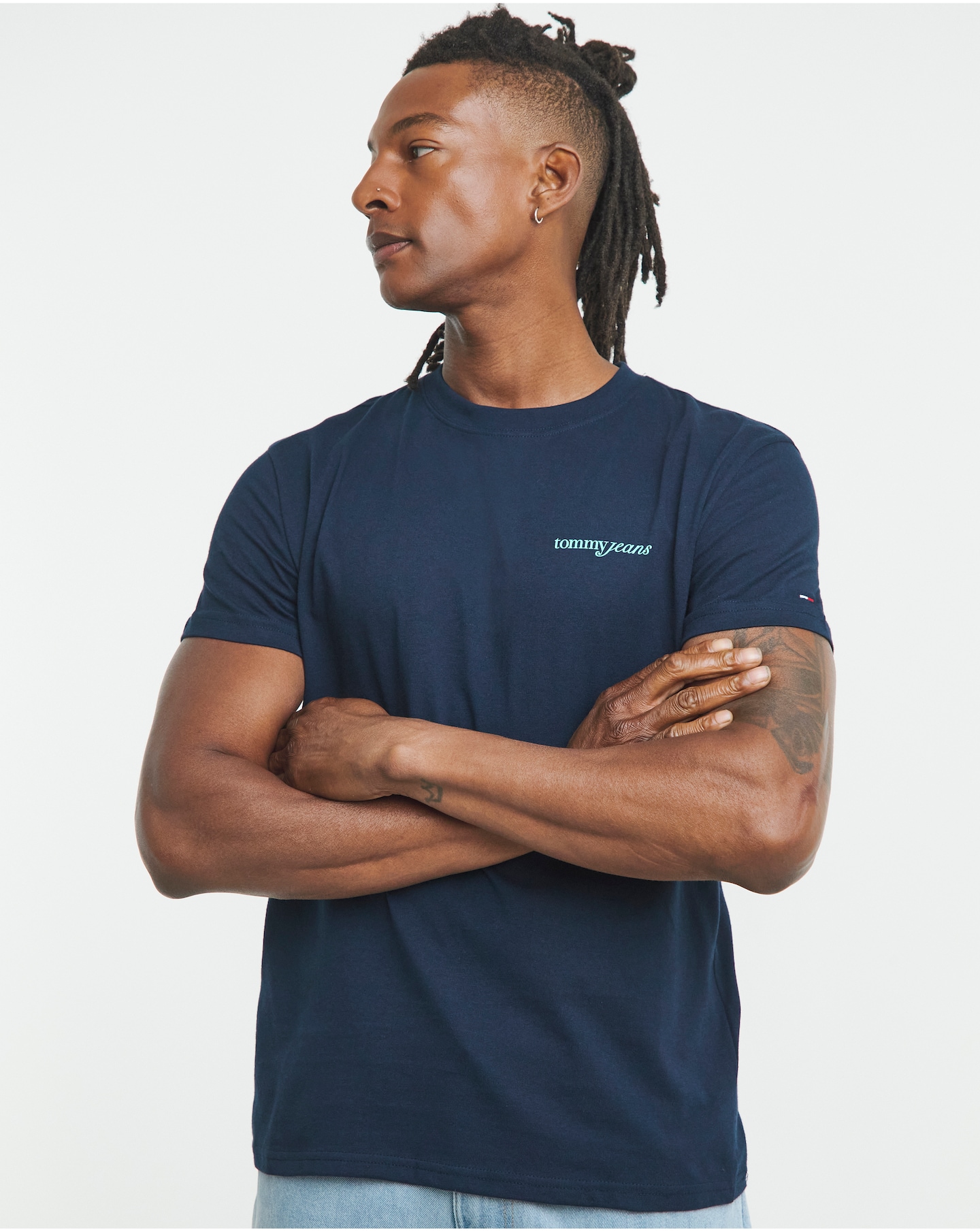 Tommy Jeans Script Back T-Shirt - Navy