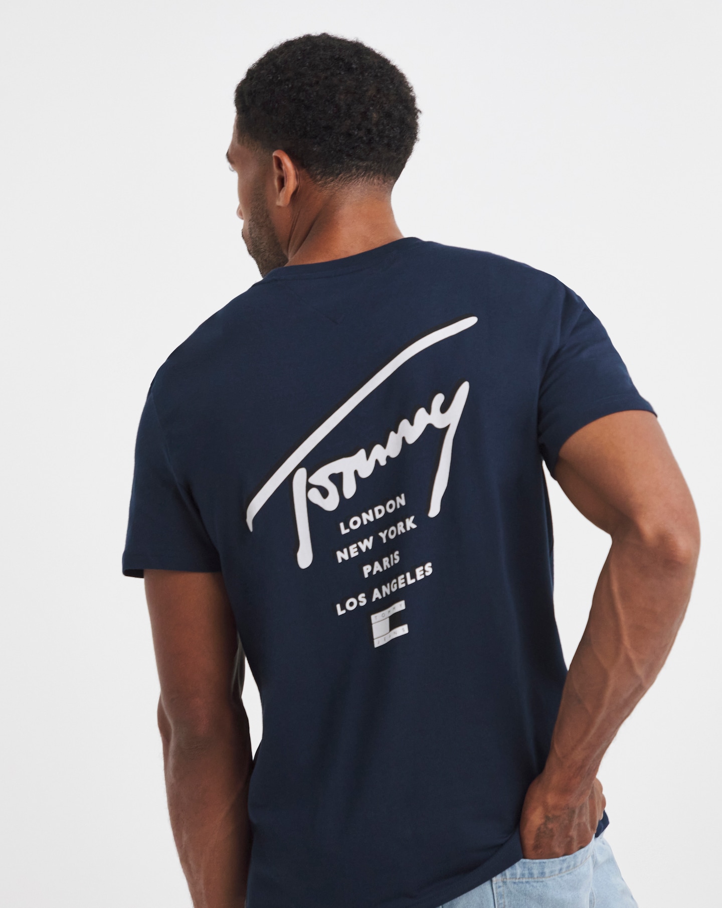 Tommy Jeans Back Print T-Shirt - Navy