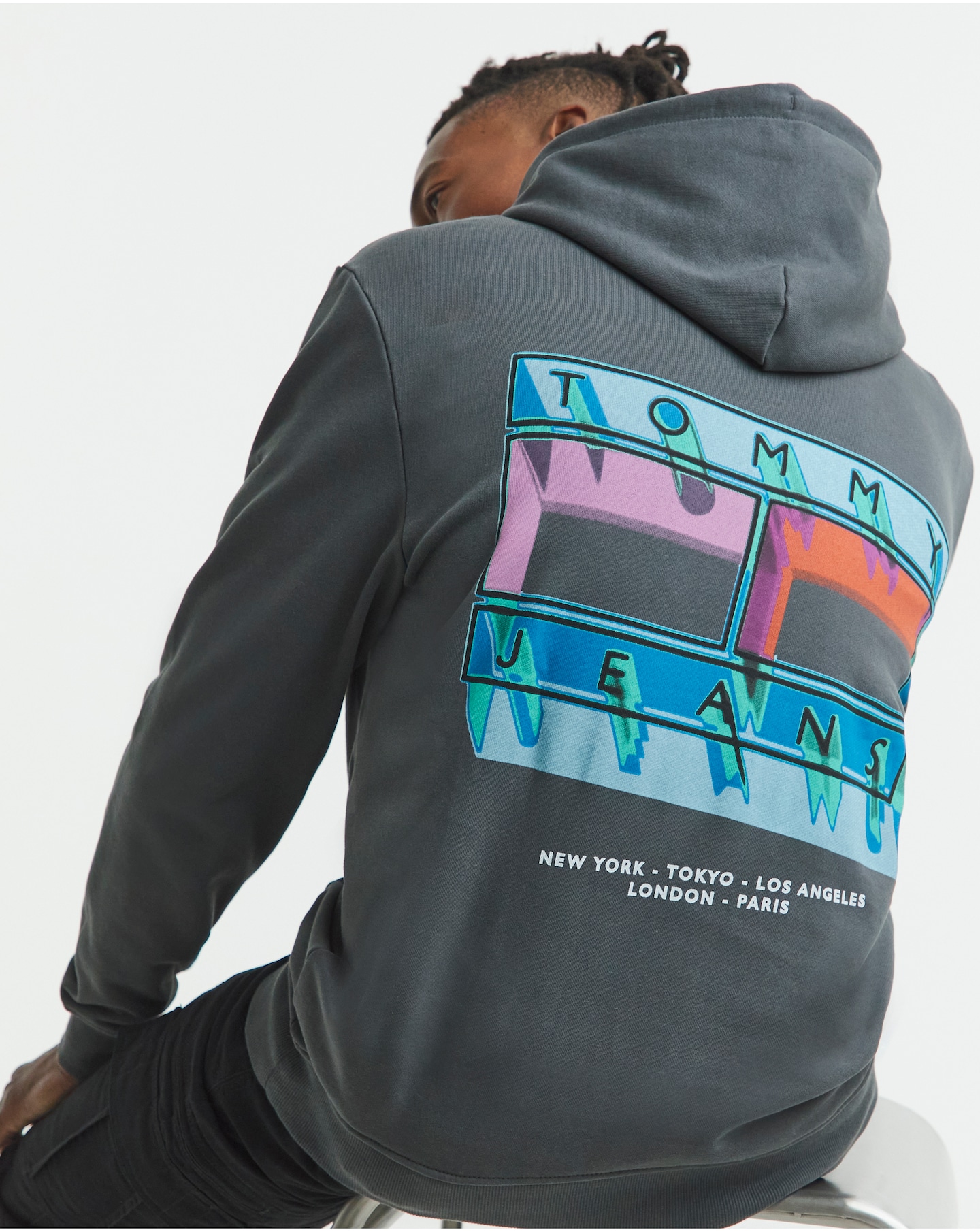 Tommy Jeans Hoodie - Washed Black