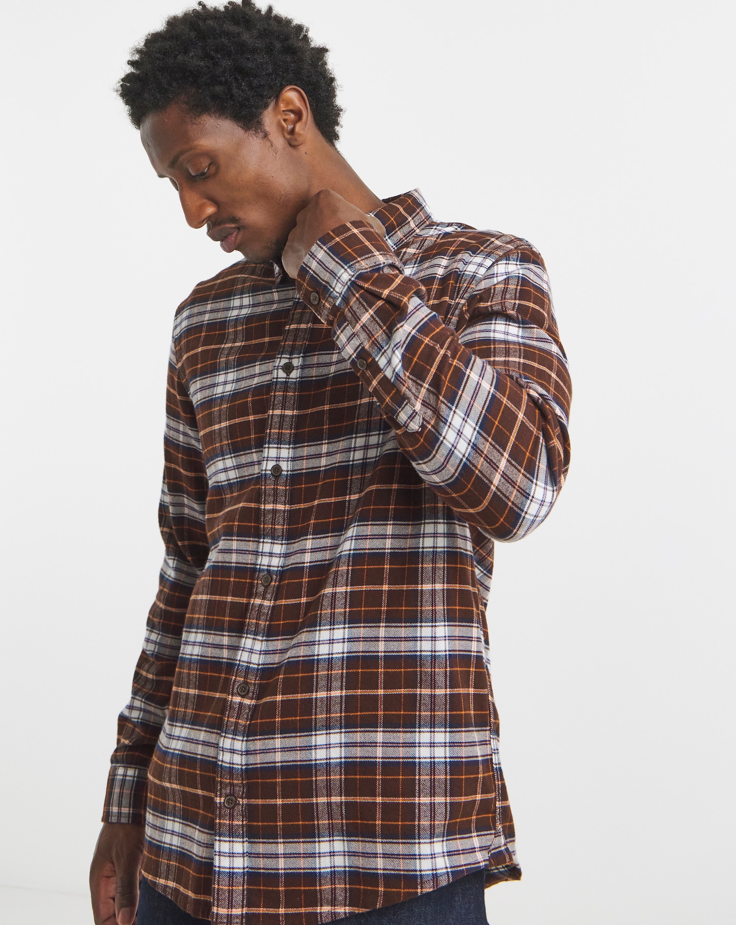 Tommy Jeans Check Shirt- Brown