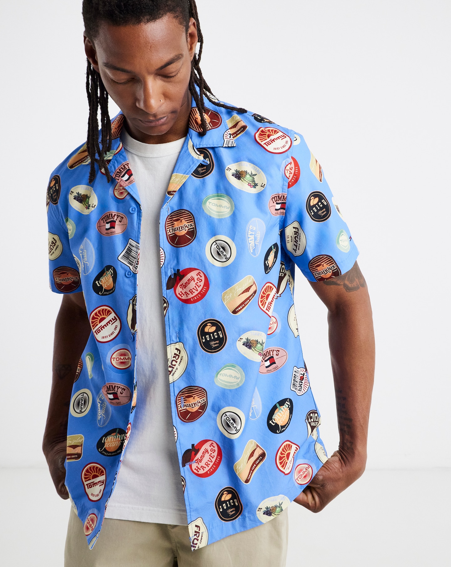 New In - Tommy Jeans Printed Resort Shirt