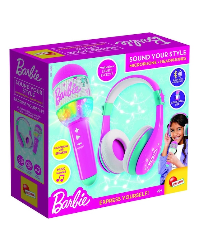 New In - Barbie Bluetooth Microphone & Headphones