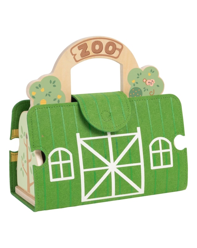 New In - Wooden and Felt Zoo Play Set
