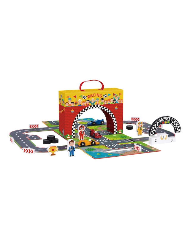 New In - Wooden Racing Play Box