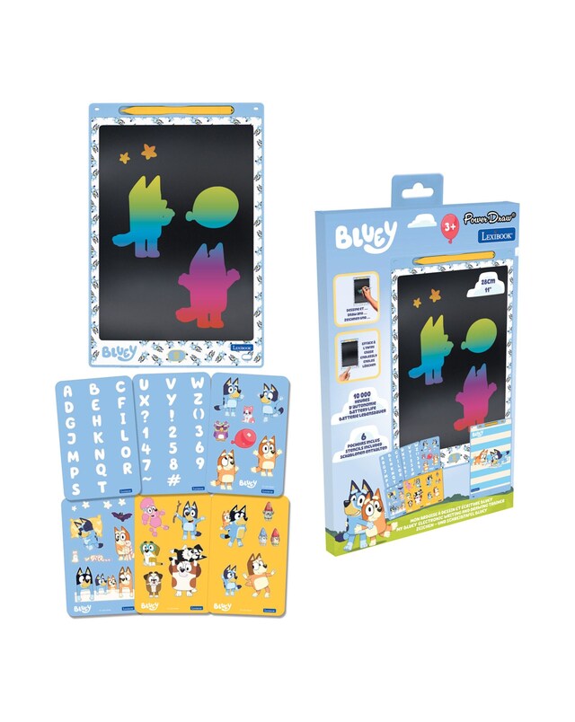 New In - Bluey 11'' drawing E-ink tablet stencils