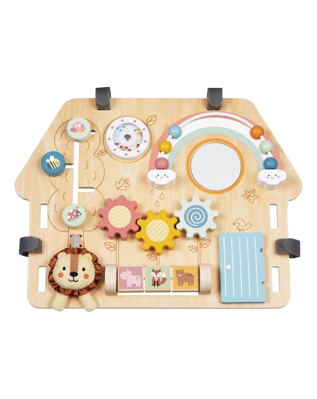 New In - Wooden 2 in 1 Activity Board