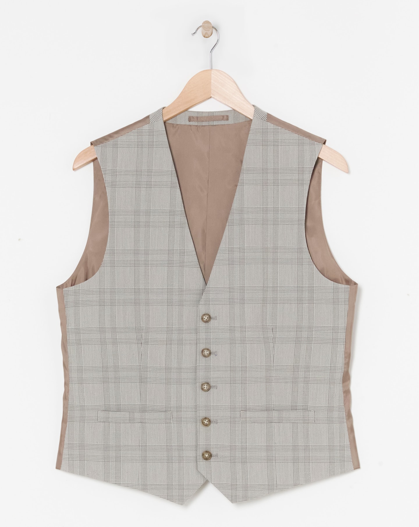 Tailored Check Suit Waistcoat