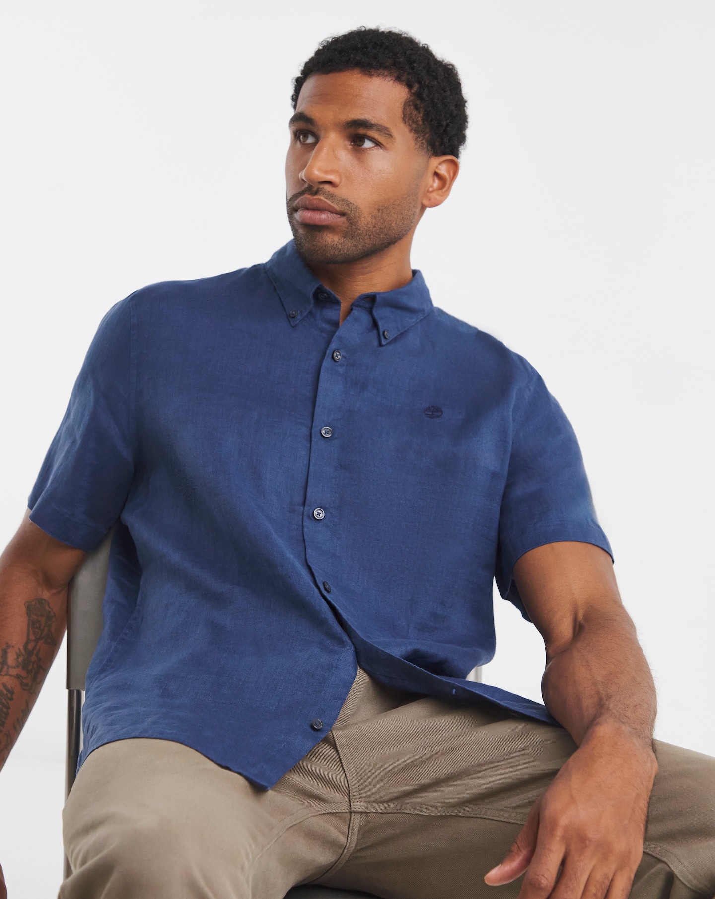 Timberland Linen Short Sleeve Shirt