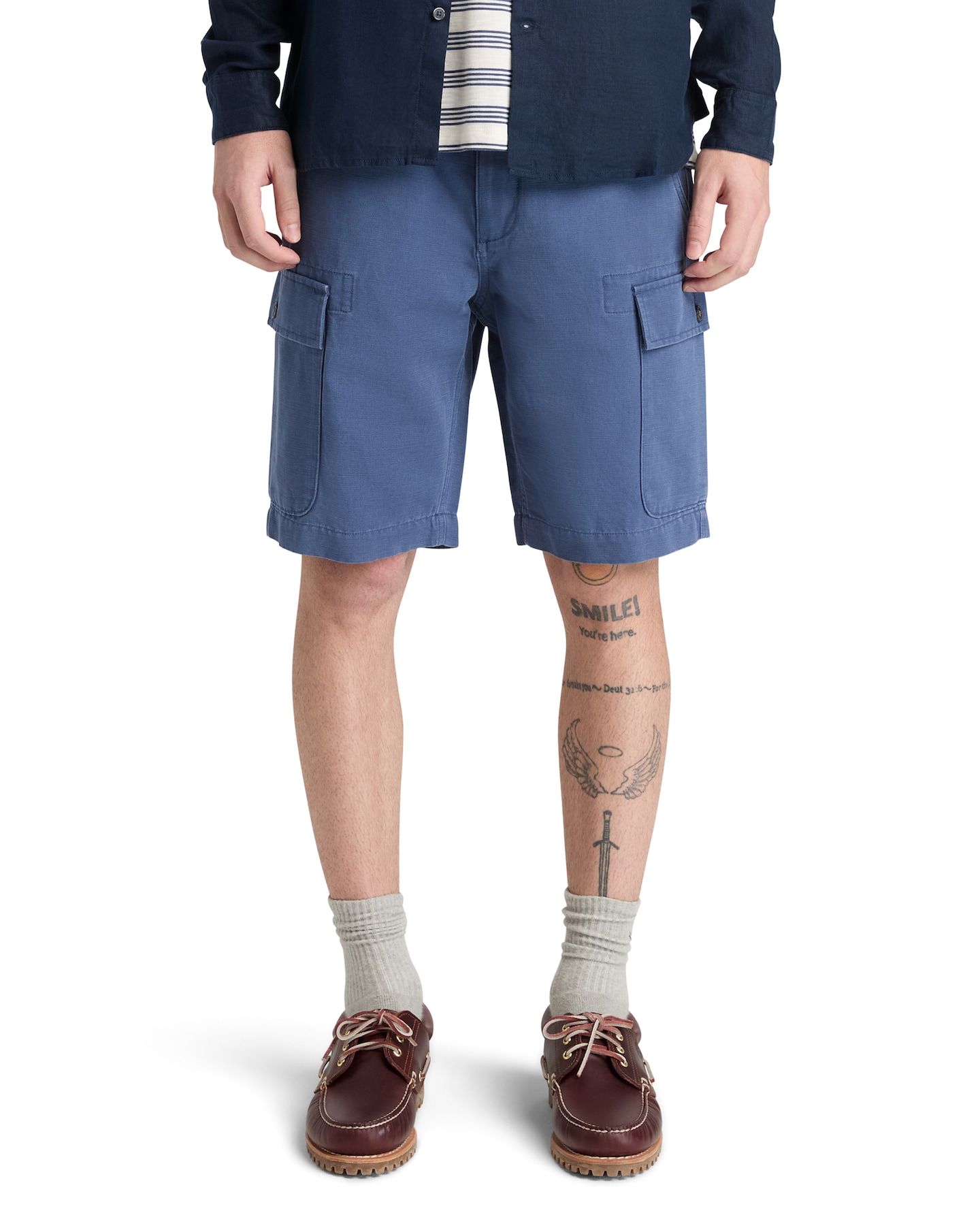 New In - Timberland Cotton Linen Cargo Short