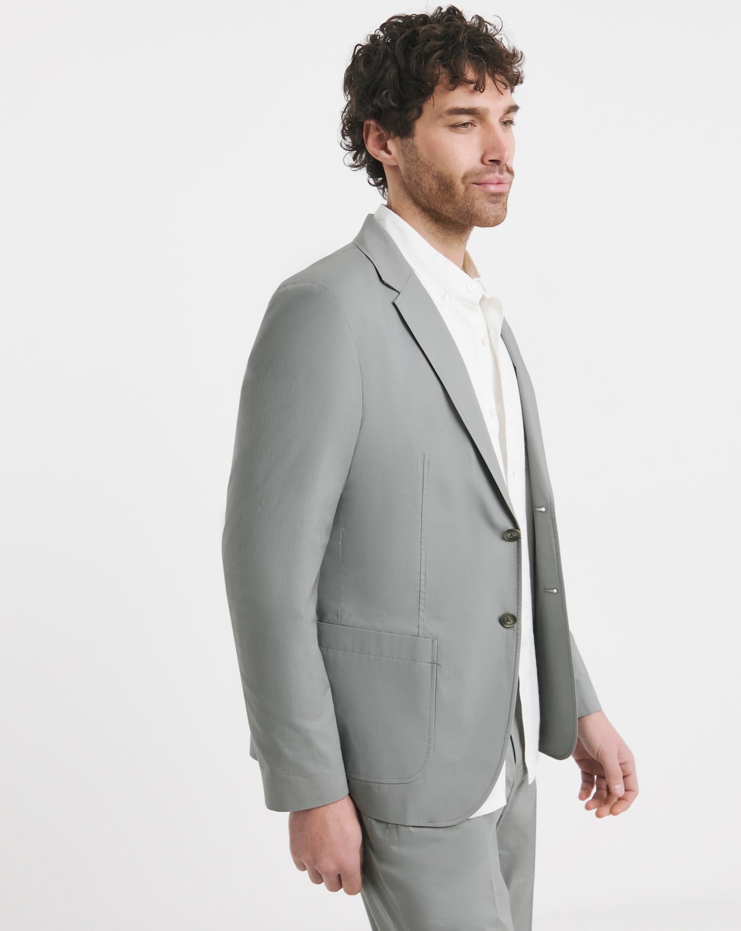 Lightweight Cotton Suit Jacket
