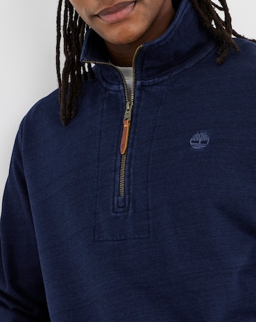 Timberland Indigo 1/4 Zip Sweatshirt