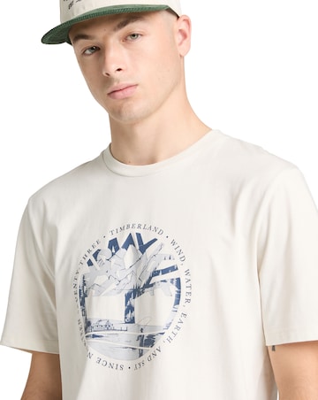 Timberland Tree Logo Lake House Graphic Tee