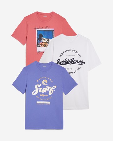 3 Pack Cali Print Graphic T-shirts
