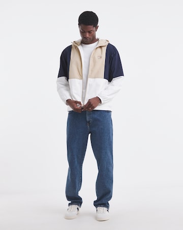 Tommy Jeans Colourblock Chicago Windbreaker - Ecru