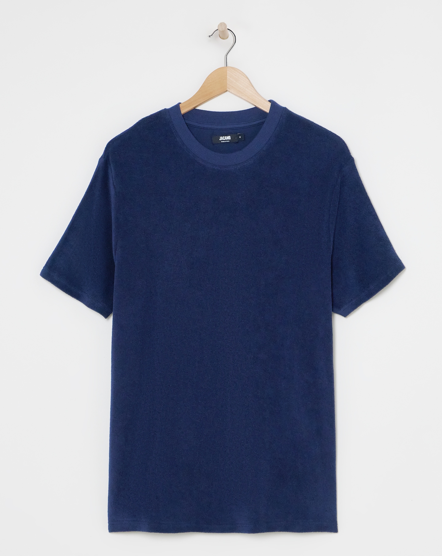 Towelling Crew Neck T-Shirt