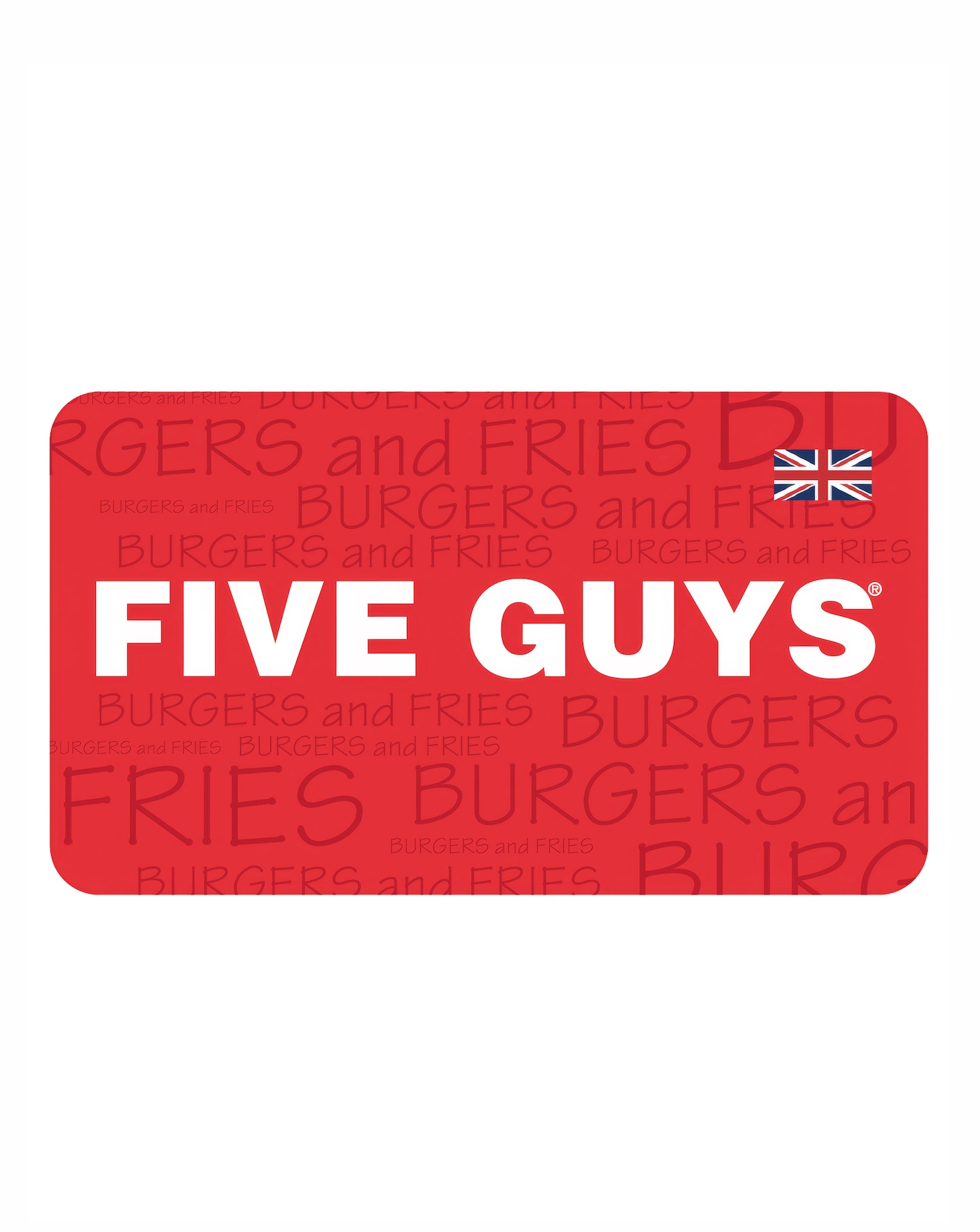 Five Guys $20 Gift Card
