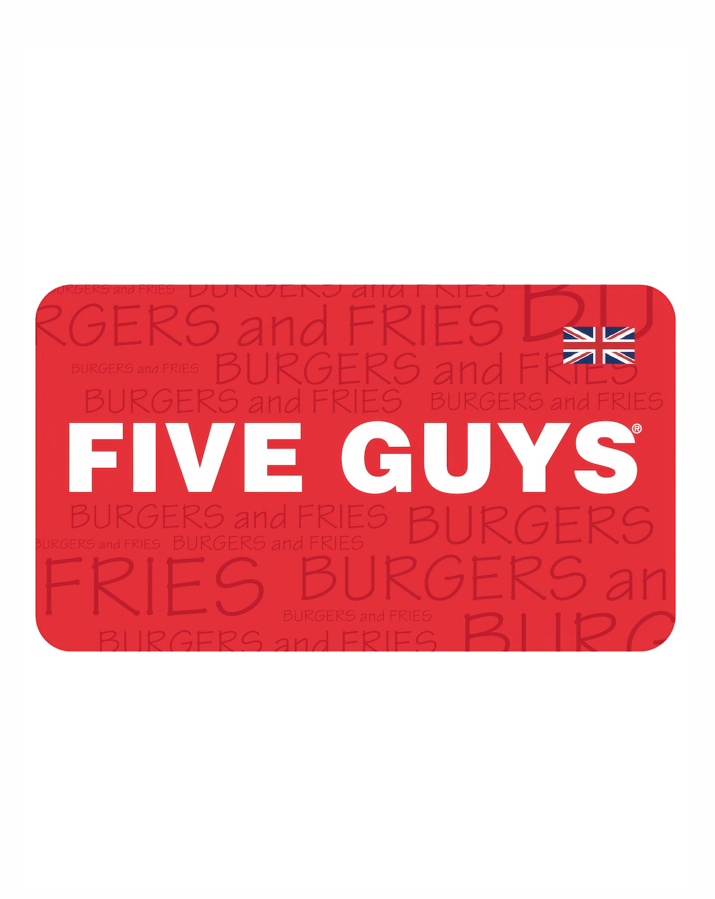 Five Guys $25 Gift Card