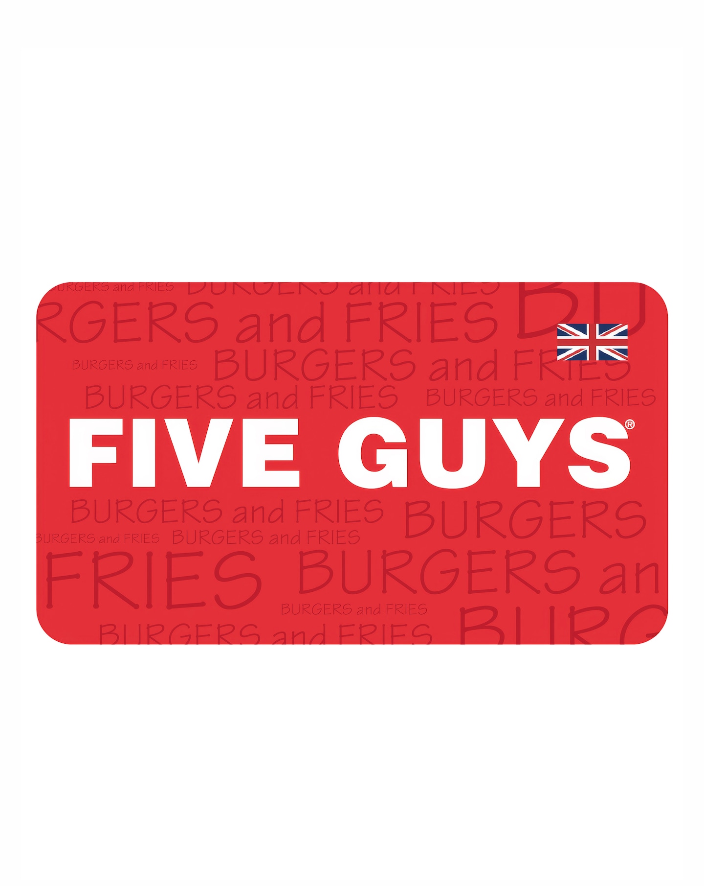Five Guys $50 Gift Card