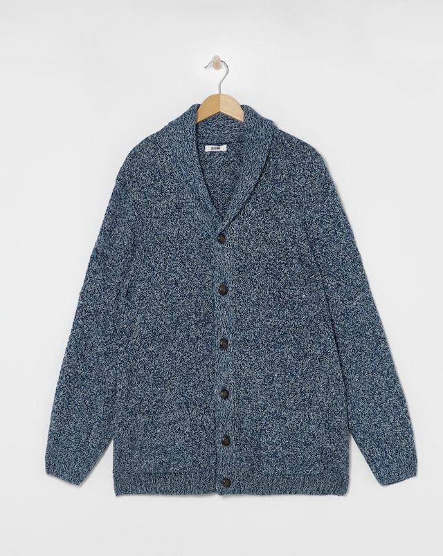 Twist Wool Cardigan - Blue