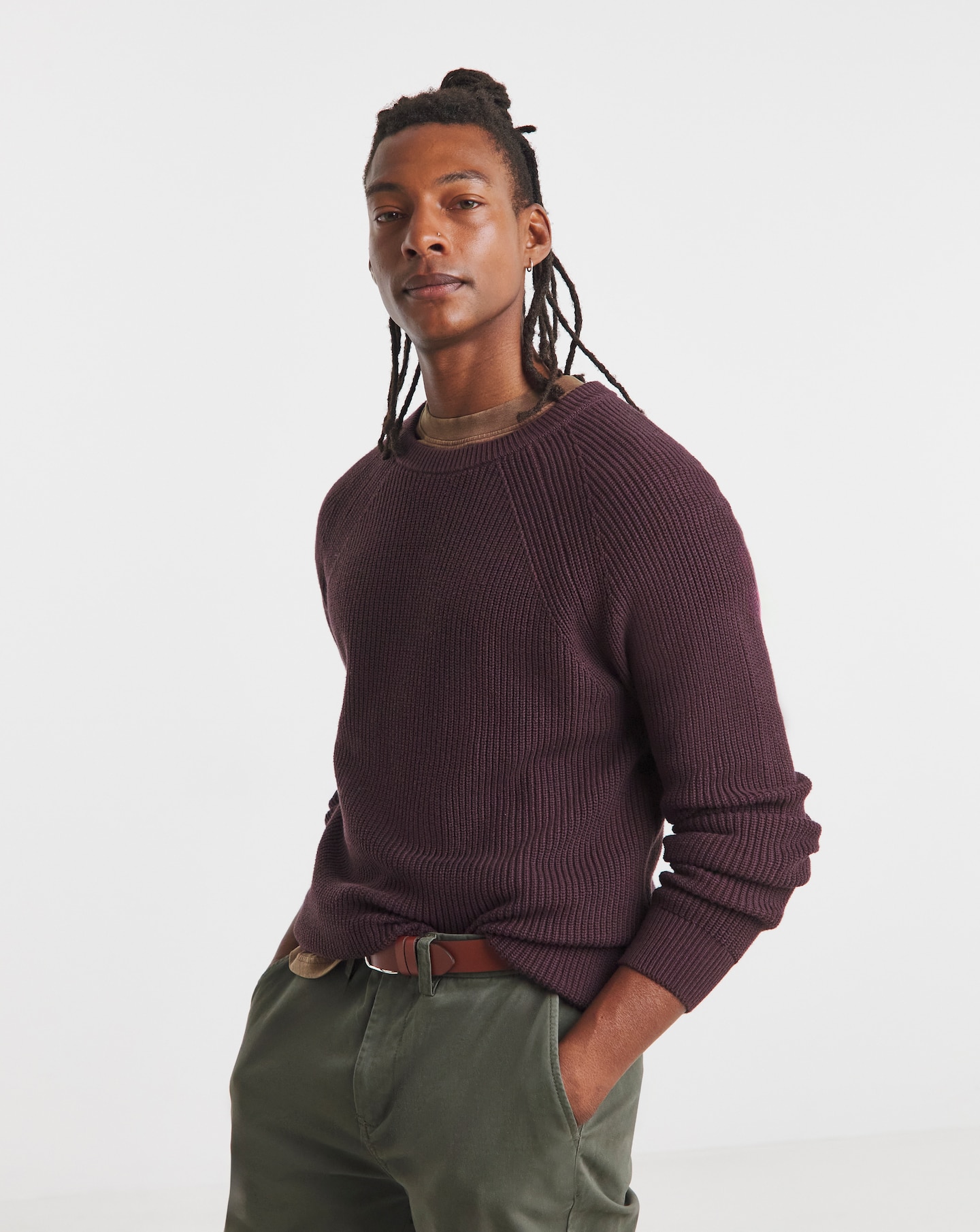 New In - Fisherman Raglan Knitted Jumper