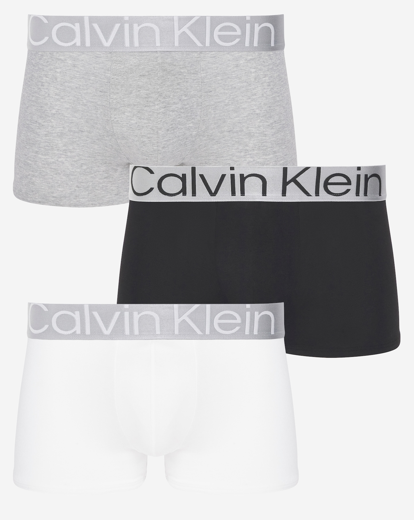 Calvin Klein 3 Pack Steel Cotton Trunks