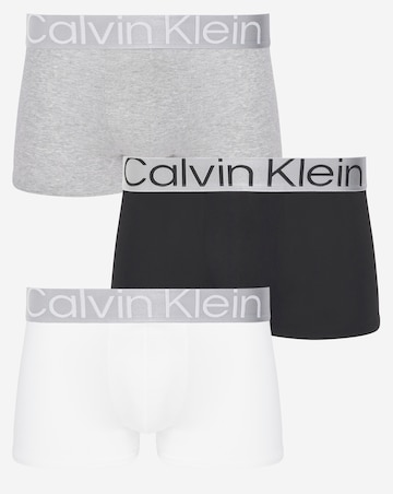 Calvin Klein Multi 3 Pack Steel Cotton Trunks