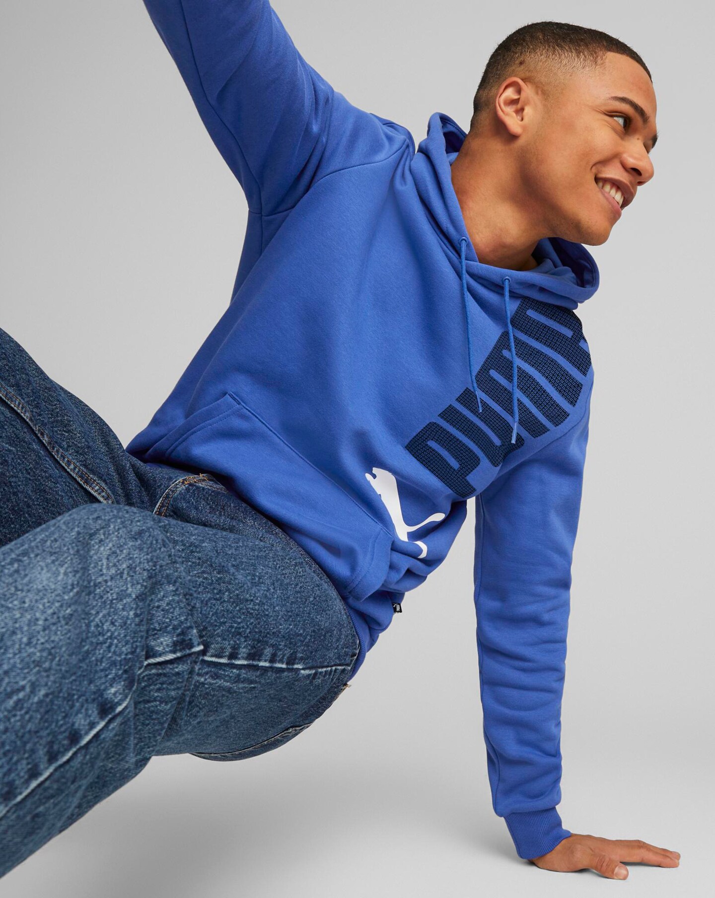 Royal blue puma hoodie top