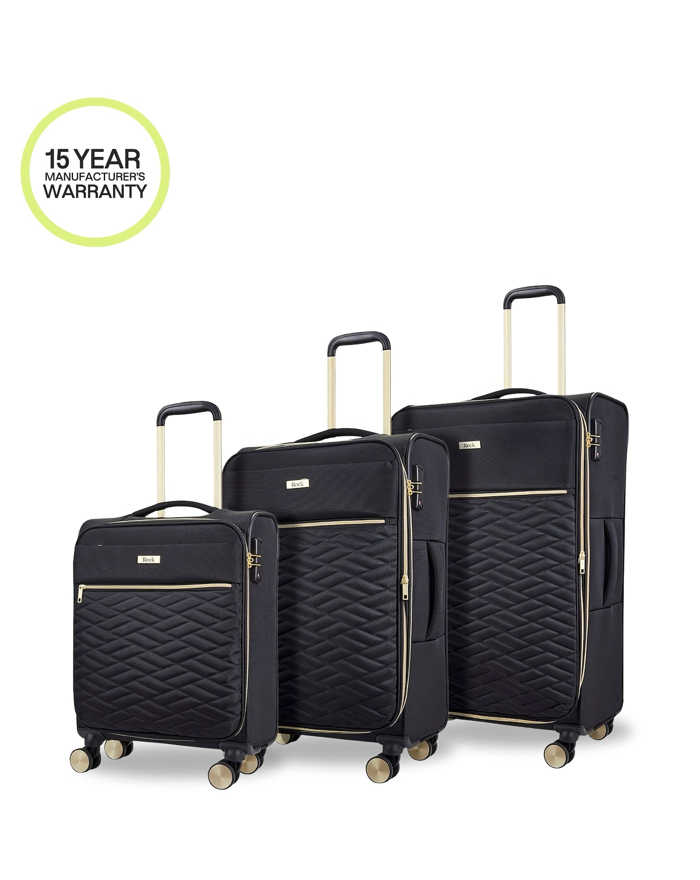 Rock Sloane 3pc Suitcase Set