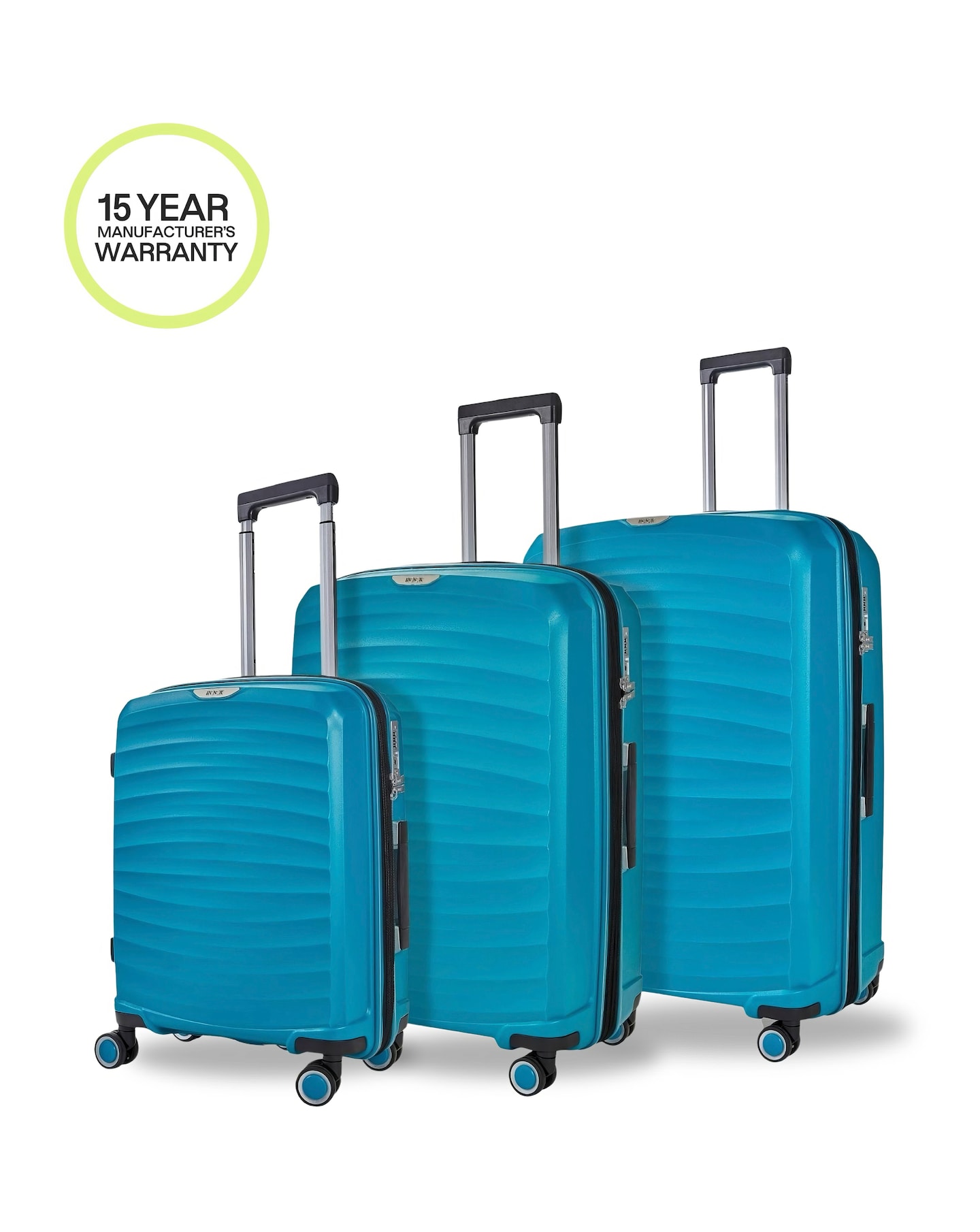 Rock Sunwave 3pc Suitcase Set