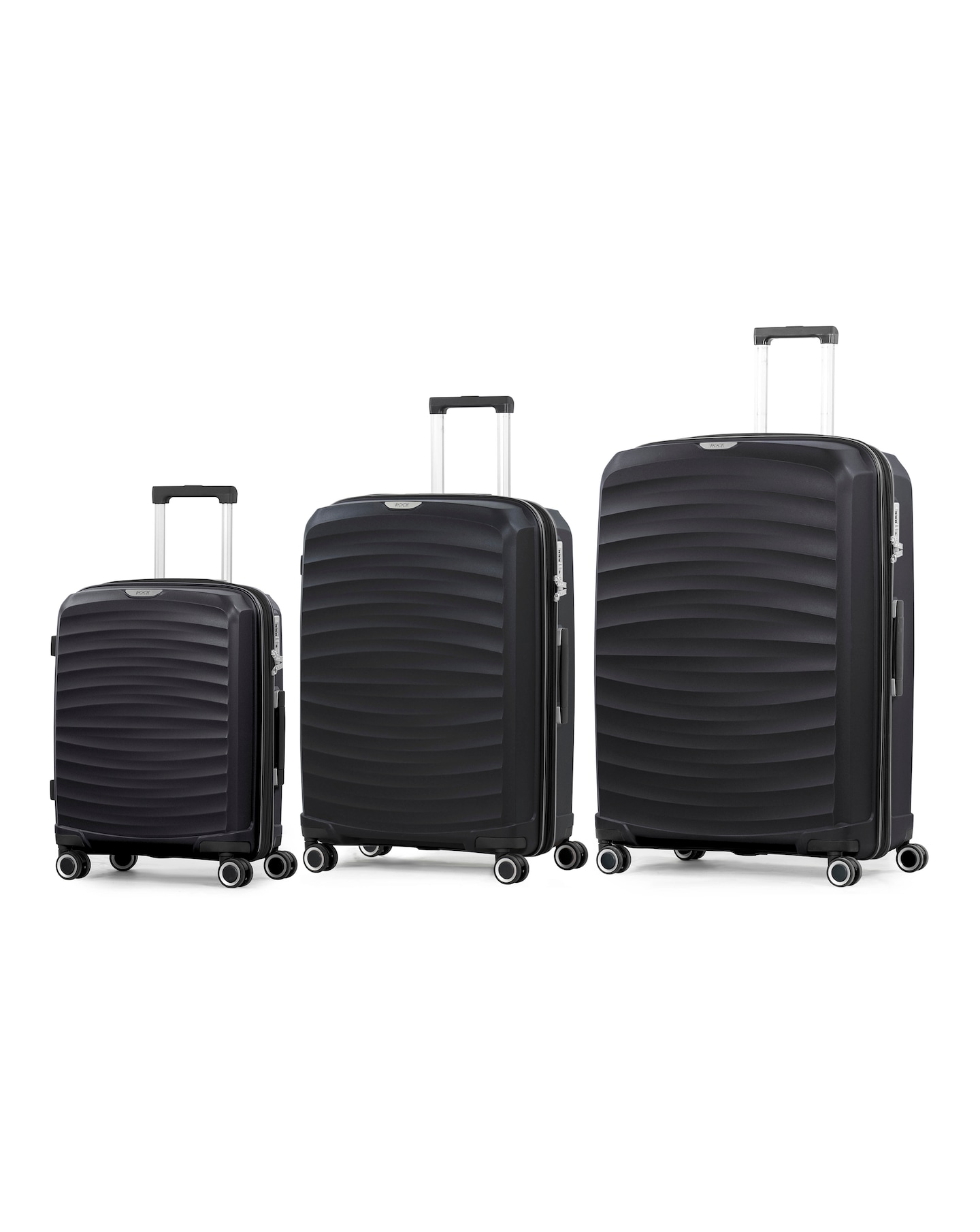Rock Sunwave 3pc Suitcase Set