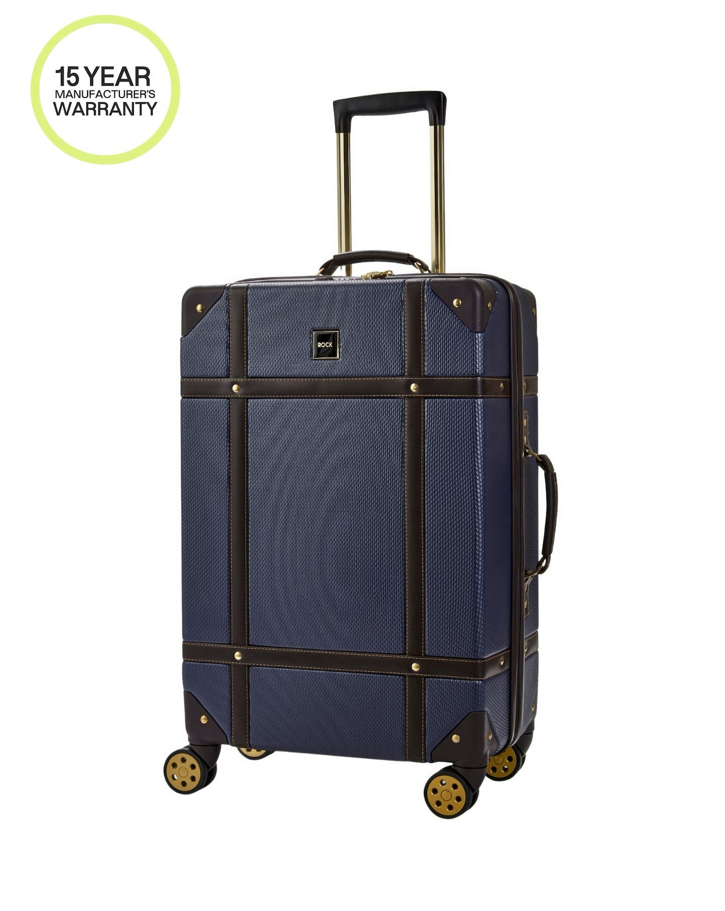 Rock Vintage Medium Suitcase - Navy