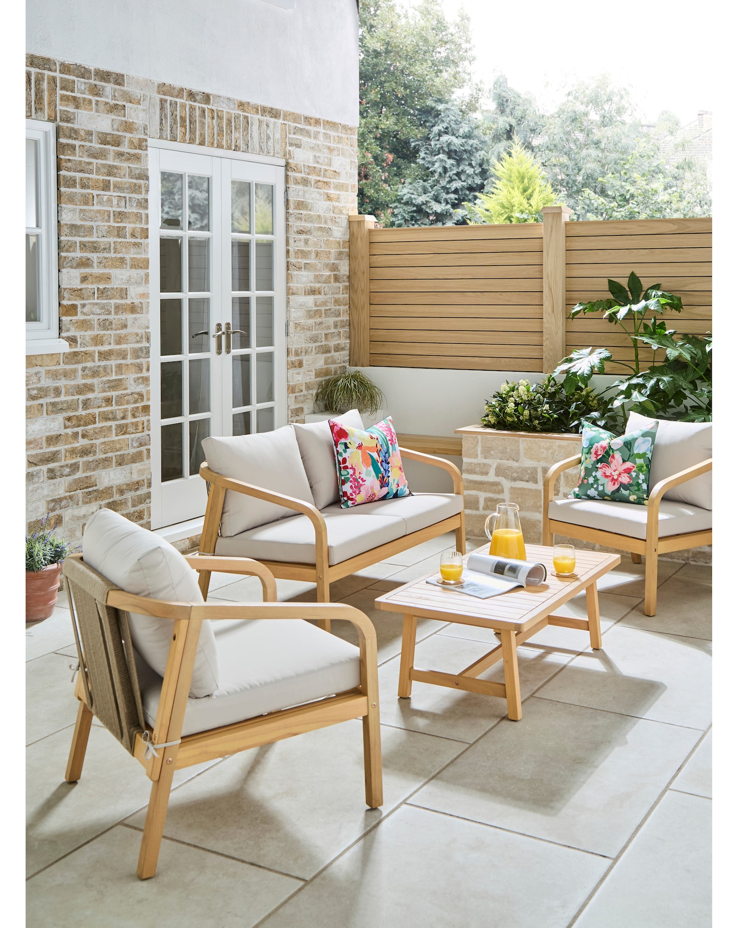 New In - Luca Wooden Lounge Set