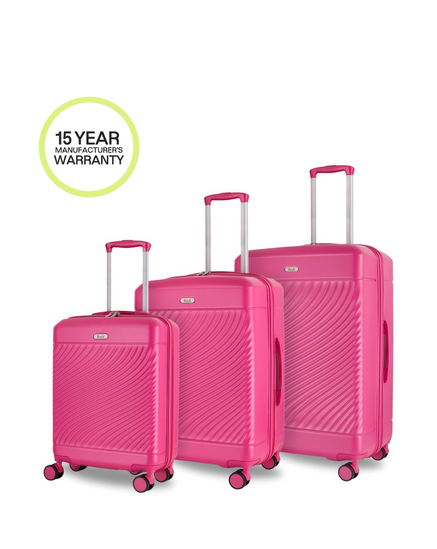 New In - Rock Love Island 3pc Suitcase Set