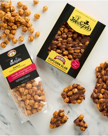 Joe & Seph's Marmite Slab and Popcorn Bag bundle