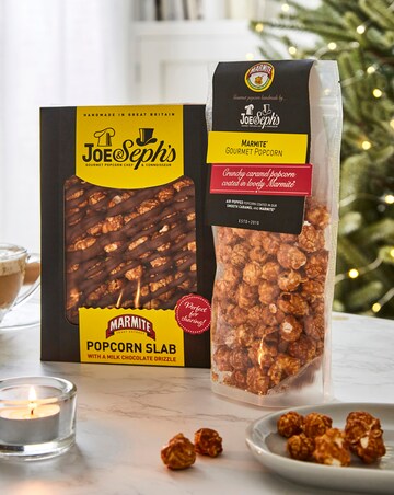 Joe & Seph's Marmite Slab and Popcorn Bag bundle