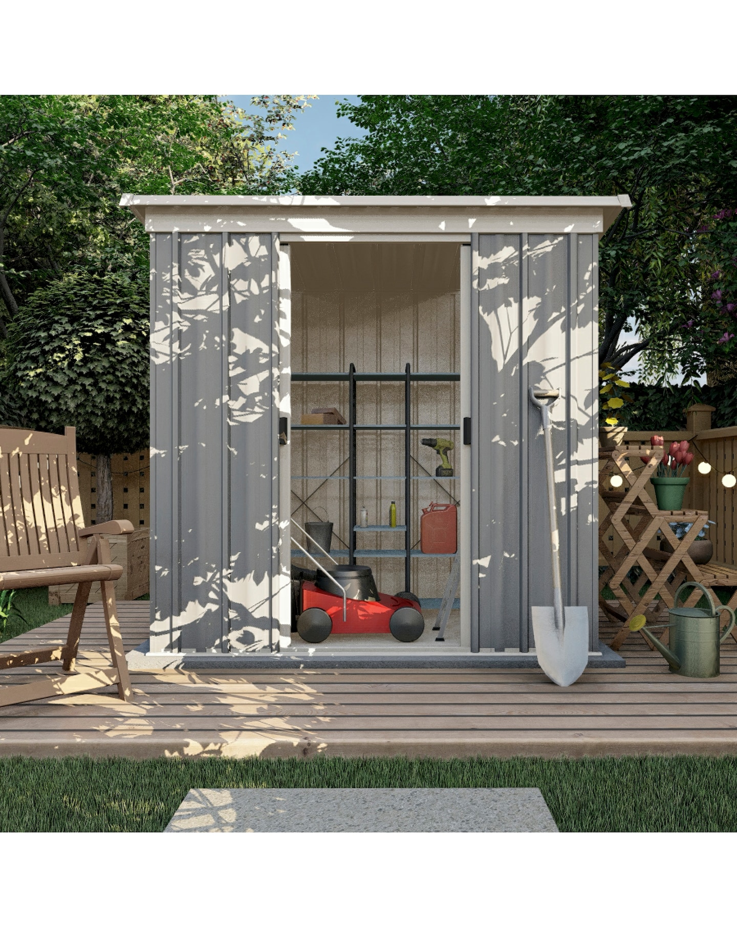 New In - Yardmaster 6x4ft Tall Pent Metal Shed